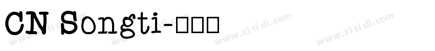 CN Songti字体转换